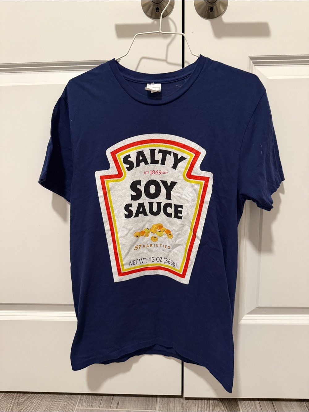 Men’s Navy 'Salty Soy Sauce' Graphic Tee